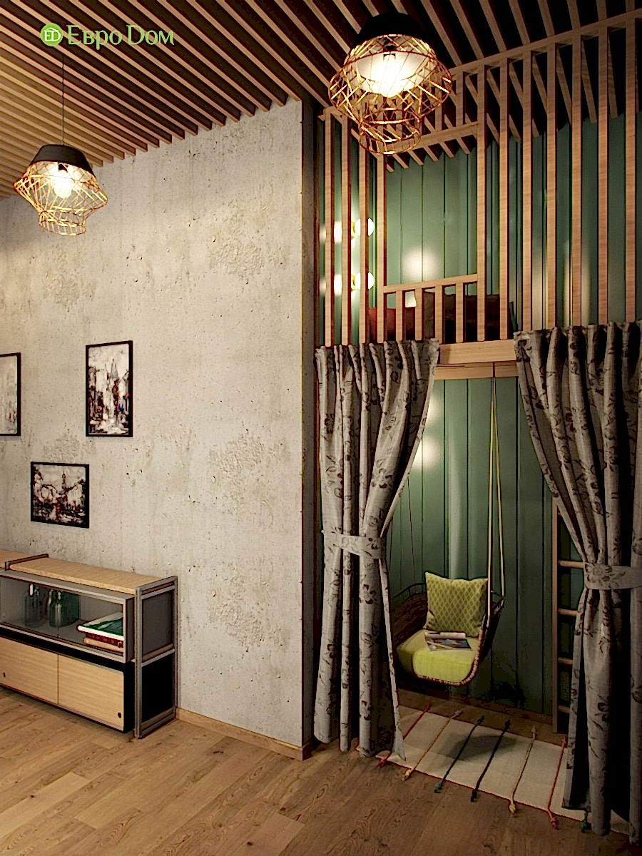 Дизайн 4-комнатной квартиры в стиле лофт. Фото 09