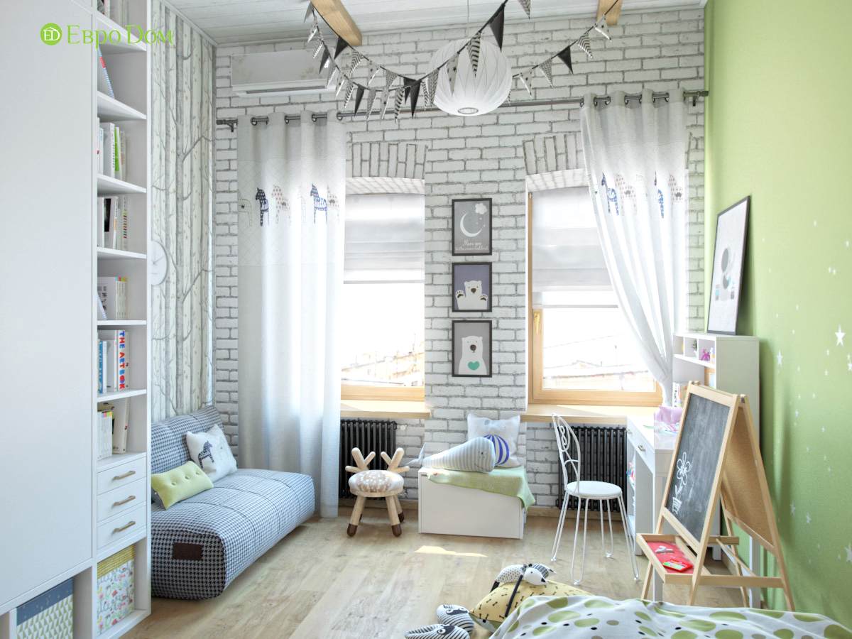 Дизайн 4-комнатной квартиры в стиле лофт. Фото 010