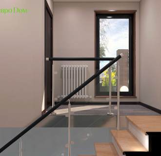 Дизайн интерьера коттеджа 181 кв. м в современном стиле. Фото проекта