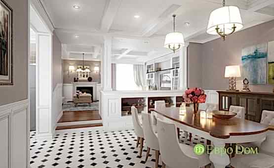 Дизайн интерьера коттеджа 393 кв.м. по адресу г. Алматы, д. Дудкино, д. 66а. Фото 1