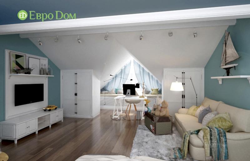 Дизайн интерьера коттеджа 393 кв. м в английском стиле. Фото 07