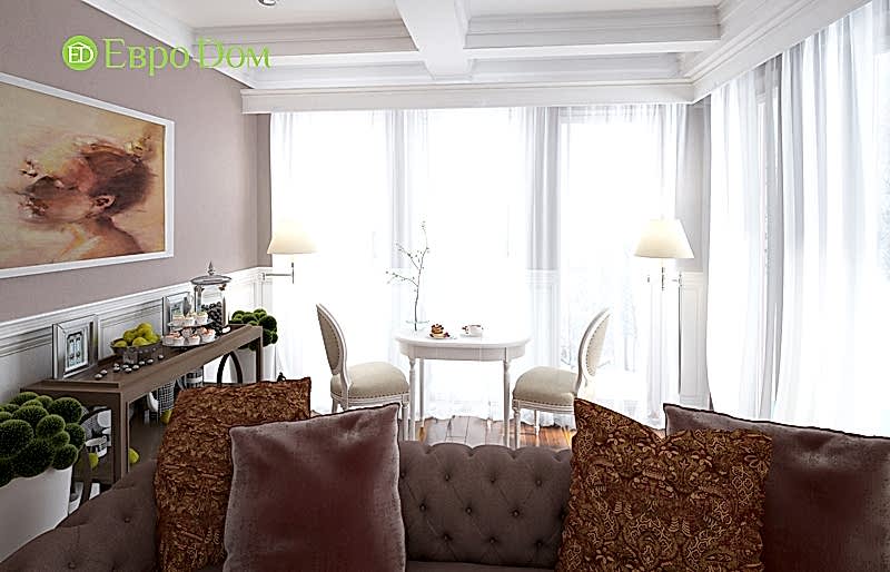 Дизайн интерьера коттеджа 393 кв. м в английском стиле. Фото 011