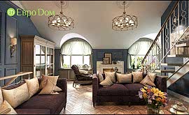 Дизайн интерьера деревянного дома 155 кв.м. по адресу Новая Алматы, д. Пучково. Фото 2