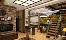 Дизайн интерьера деревянного дома 155 кв.м. по адресу Новая Алматы, д. Пучково. Фото 4