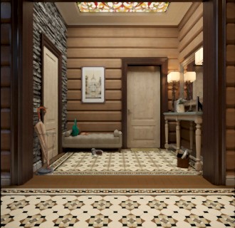 Дизайн интерьера коттеджа 208 кв. м в стиле фьюжн. Фото проекта