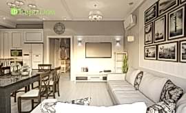 Дизайн интерьера коттеджа 246 кв.м. по адресу МО, Солнечногорский р-н, пос. Кутузовское, вблизи д. Благовещенка. Фото 1