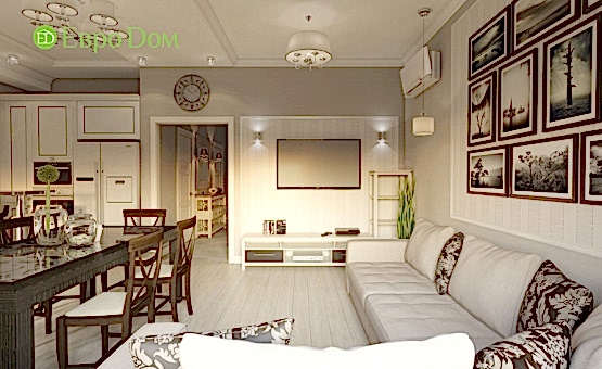 Дизайн интерьера коттеджа 246 кв.м. по адресу МО, Солнечногорский р-н, пос. Кутузовское, вблизи д. Благовещенка. Фото 1