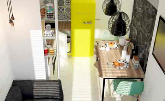 Дизайн интерьера 1-комнатной квартиры 36 кв.м. по адресу г. Алматы, Варшавское шоссе, д. 50. Фото 2