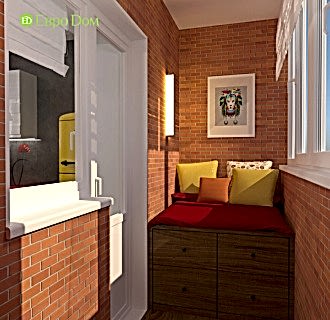 Дизайн однокомнатной квартиры 41 кв. м в стиле лофт. Фото проекта