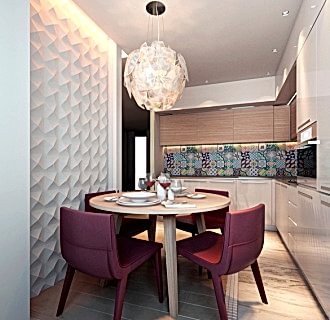 Дизайн трехкомнатной квартиры 108 кв. м в современном стиле. Фото проекта