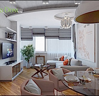 Дизайн трехкомнатной квартиры 87 кв. м в современном стиле. Фото проекта