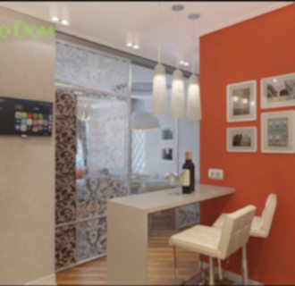 Дизайн трехкомнатной квартиры 87 кв. м в современном стиле. Фото проекта