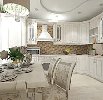 Дизайн трехкомнатной квартиры 75 кв. м в стиле неоклассика. Фото проекта