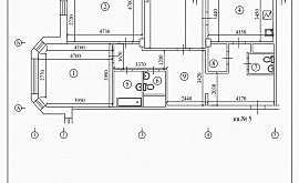 Перепланировка 3-комнатной квартиры 114 кв.м. по адресу г. Алматы, ул. Генерала Белобородова, д. 9. Фото 3
