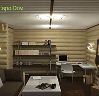 Дизайн интерьера коттеджа 91 кв. м в современном стиле. Фото проекта