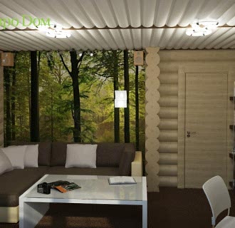 Дизайн интерьера коттеджа 91 кв. м в современном стиле. Фото проекта