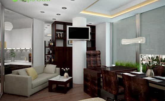 Дизайн интерьера квартиры-студии