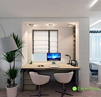 Дизайн двухкомнатной квартиры 52 кв. м в стиле лофт. Фото проекта