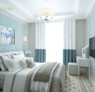 Дизайн четырехкомнатной квартиры 105 кв. м в английском стиле. Фото проекта