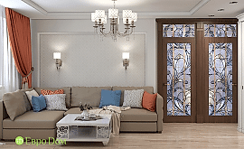 Дизайн интерьера четырехкомнатной квартиры 74 кв.м. по адресу Алматы, Свободный проспект, д. 11, корп. 5. Фото 1