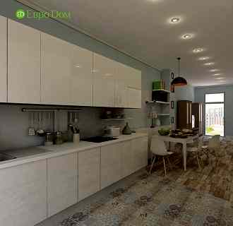 Дизайн четырехкомнатной квартиры 137 кв. м в скандинавском стиле. Фото проекта