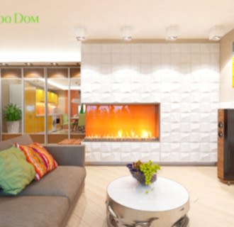 Дизайн двухкомнатной квартиры 65 кв. м в современном стиле. Фото проекта