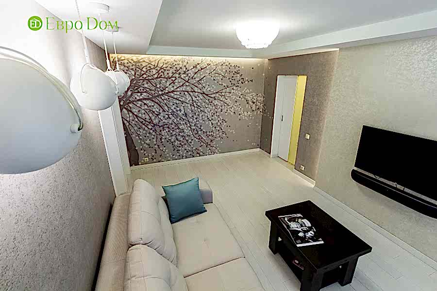 Дизайн двухкомнатной квартиры 77 кв. м в современном стиле. Фото 09