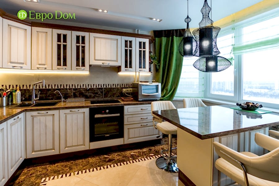 Дизайн двухкомнатной квартиры 77 кв. м в современном стиле. Фото 023