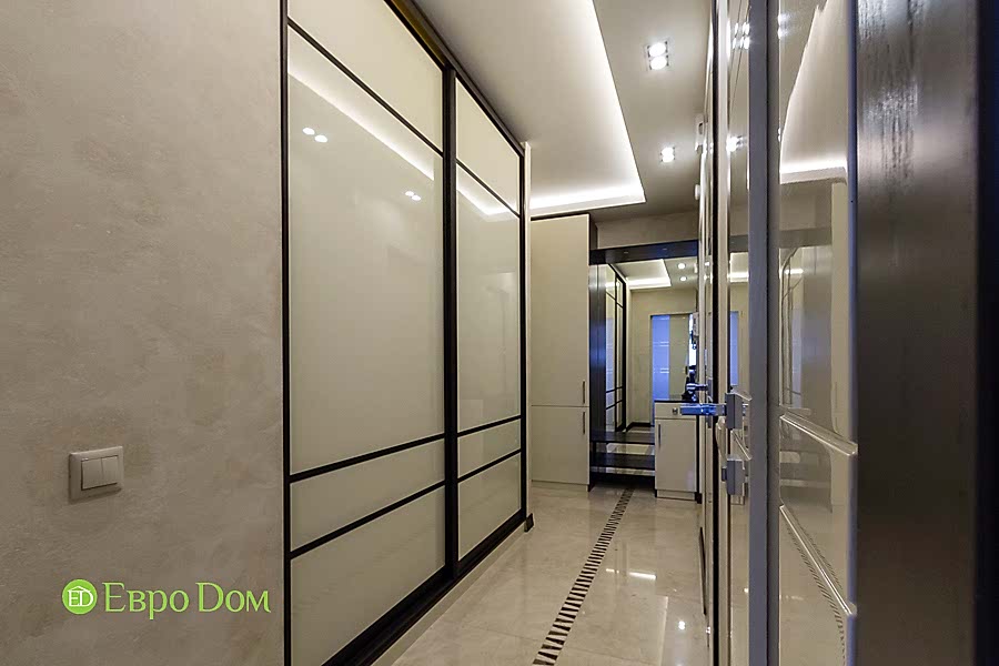 Дизайн двухкомнатной квартиры 77 кв. м в современном стиле. Фото 038