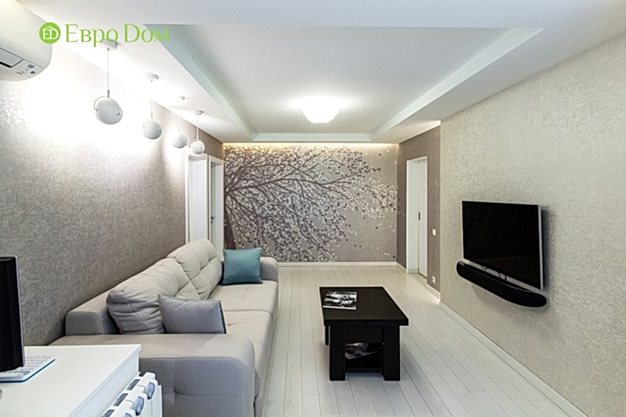 Дизайн двухкомнатной квартиры 77 кв. м в современном стиле. Фото 041