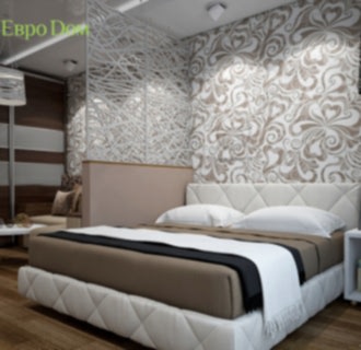 Дизайн двухкомнатной квартиры 66 кв. м в стиле контемпорари. Фото проекта