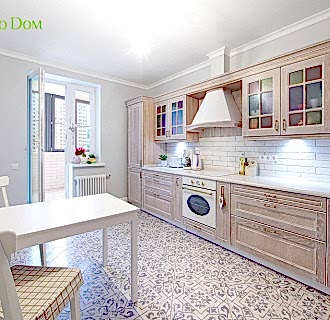 Ремонт двухкомнатной квартиры 74 кв. м в стиле прованс. Фото проекта