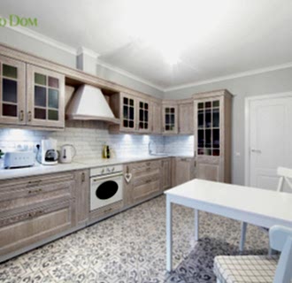 Ремонт двухкомнатной квартиры 74 кв. м в стиле прованс. Фото проекта