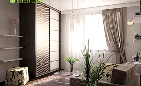 Дизайн интерьера 1-комнатной квартиры 35 кв.м. по адресу г. Алматы, ул. Новикова-Прибоя, д. 9. Фото 3