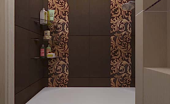 Дизайн интерьера 1-комнатной квартиры 37 кв.м. по адресу МО, Люберецкий р-н, д. Мотяково, к. 11.3, ЖК «Кореневский форт». Фото 3