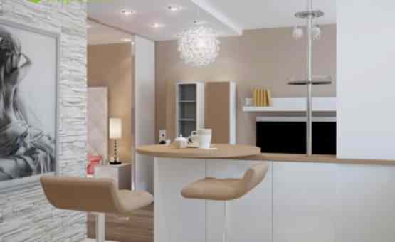 Дизайн интерьера квартиры-студии 54 кв.м. по адресу г. Алматы, Хорошовское шоссе, д. 12. Фото 1