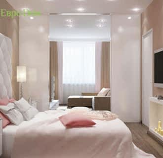 Дизайн однокомнатной квартиры 54 кв. м в современном стиле. Фото проекта