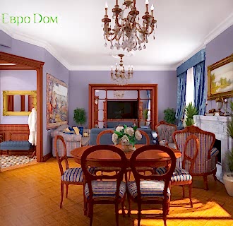 Дизайн трехкомнатной квартиры 89 кв. м в английском стиле. Фото проекта