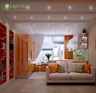 Дизайн двухкомнатной квартиры 87 кв. м в современном стиле. Фото проекта