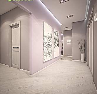 Дизайн трехкомнатной квартиры 93 кв. м в современном стиле. Фото проекта