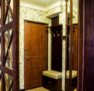 Ремонт трехкомнатной квартиры 50 кв. м в английском стиле. Фото проекта