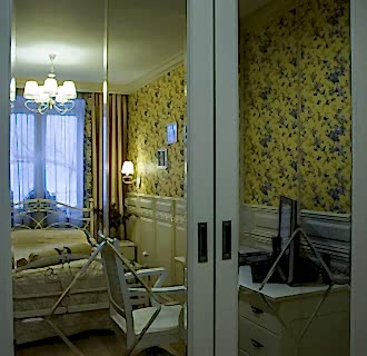 Ремонт трехкомнатной квартиры 50 кв. м в английском стиле. Фото проекта