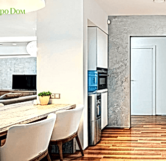 Ремонт четырехкомнатной квартиры 103 кв. м в современном стиле. Фото проекта