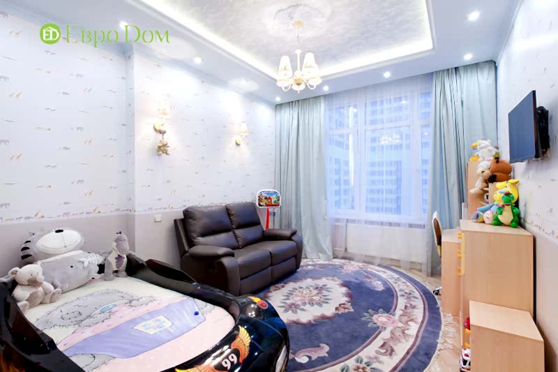 Ремонт трёхкомнатной квартиры. Интерьер в классическом стиле. Фото 011