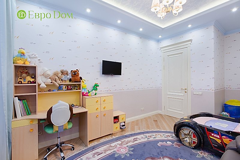 Ремонт трёхкомнатной квартиры. Интерьер в классическом стиле. Фото 016