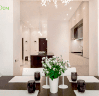 Ремонт однокомнатной квартиры 59 кв. м в современном стиле. Фото проекта