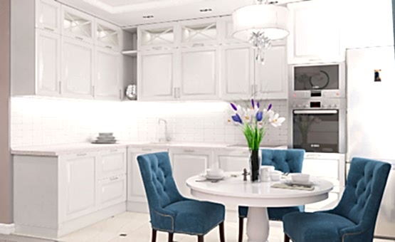 Дизайн интерьера 1-комнатной квартиры 44 кв.м. по адресу г. Звенигород, ул. Садовая, д. 6, ЖК «Заречье». Фото 3