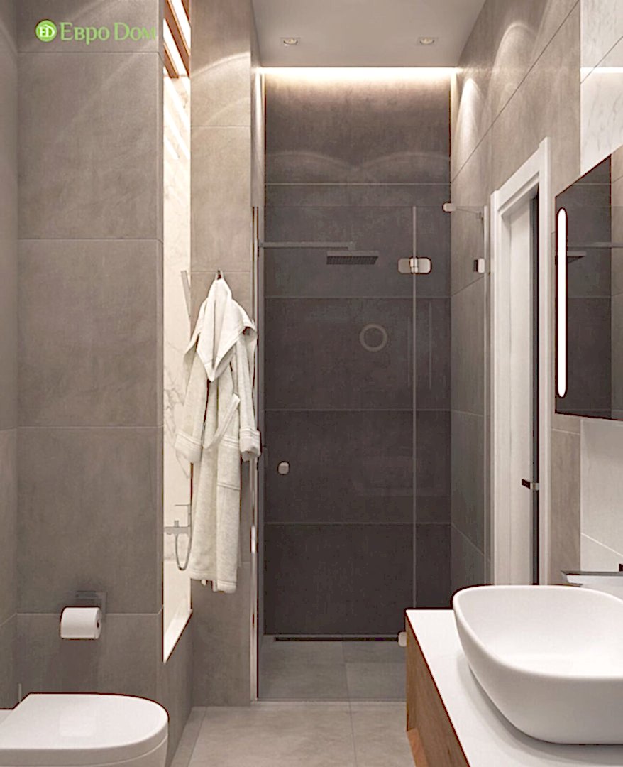 Дизайн интерьера трехкомнатной квартиры 130 кв. м в стиле эко-минимализм. Фото 024