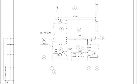 Перепланировка 2-комнатной квартиры 52 кв.м. по адресу г. Алматы, ул. Марксистская. Фото 2