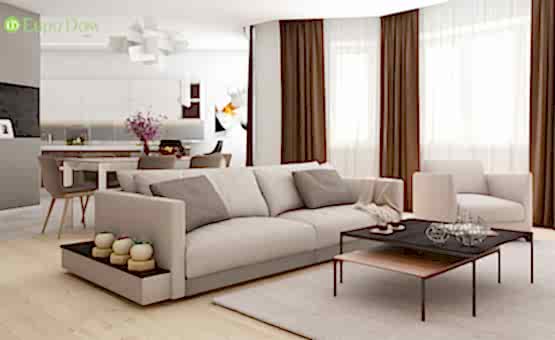 Дизайн интерьера четырехкомнатной квартиры 123 кв.м. по адресу г. Алматы, ул. Зоологическая, д. 30, к. 2. Фото 2